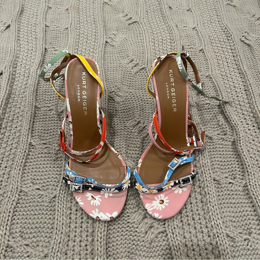 Kurt Geiger Multicolor Floral Heels